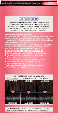 Haarfarbe 2.8 Blauschwarz réell‘e