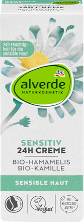 Gesichtscreme Sensitive 24h Bio Hamamelis & Bio-Kamille alverde NATURKOSMETIK