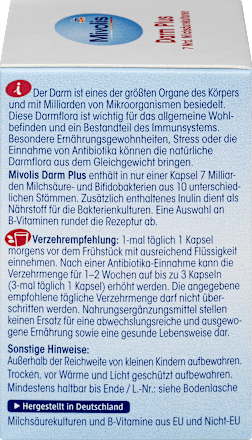 Darm Plus Kapseln 30 St Mivolis