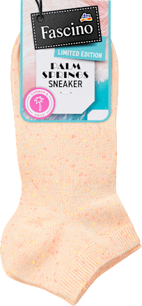 Sneaker Socken mit Noppengarn apricot Gr. 39-42 Fascino