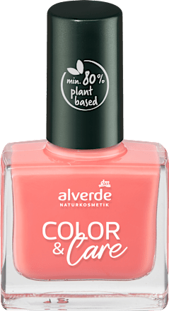 Lac unghii Color&Care Nr. 80 Peach Coral alverde NATURKOSMETIK