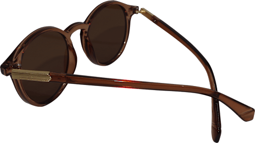 Sonnenbrille Erwachsene transparent braun mit braun getönten Scheiben SUNDANCE