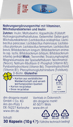 Kompleks B vitamina, sa kulturama mikroorganizama i inulinom, kapsule Mivolis