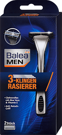 Pánsky holiaci strojček + 2 náhradné holiace hlavice Balea MEN