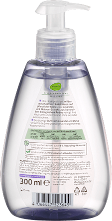 tekuté mýdlo bio levandule a bio sléz alverde NATURKOSMETIK