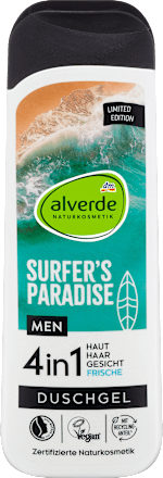  Gel de duș 4in1 Surfer's Paradise alverde NATURKOSMETIK MEN