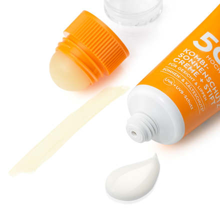 krém v tyčince na obličej a rty SPF50, 20ml + 3g SUNDANCE