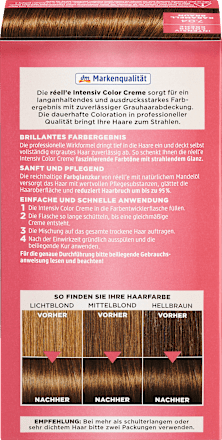 Haarfarbe 7.04 Karamellbraun réell‘e