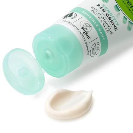 Gesichtscreme Sensitiv 24h Hamamelis & Kamille alverde NATURKOSMETIK