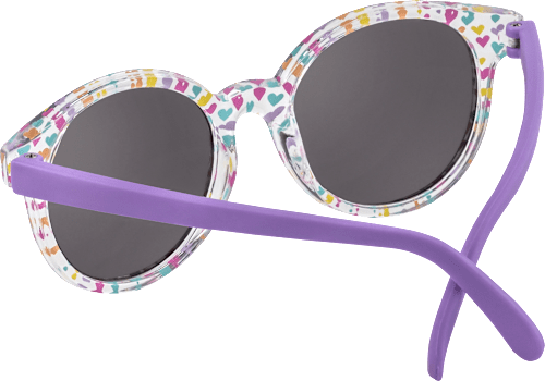 Sonnenbrille Kids mit buntem Herzchen Design SUNDANCE