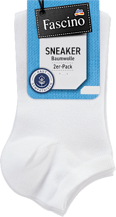 Sneakersocken weiß Gr. 39-42 Fascino