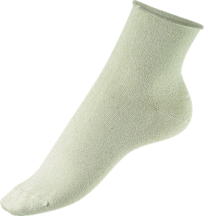 Socken mit Viskose-Leinen-Mischung grün Gr. 39-42 Fascino