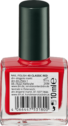 Лак за нокти Color & Care, Nr. 40 Classic Red alverde NATURKOSMETIK