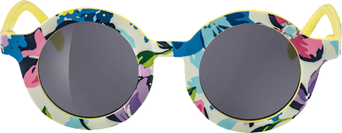 Sonnenbrille Junior gelb mit Blumen SUNDANCE