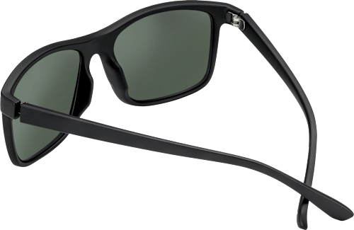 Sonnenbrille Erwachsene schwarz mit eckigen Scheiben SUNDANCE