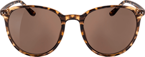 Sonnenbrille Erwachsene mit Demi-Muster und braun getönten Scheiben SUNDANCE