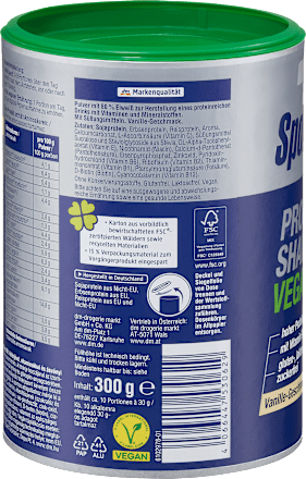 Veganski beljakovinski prašek z okusom vanilje  Sportness