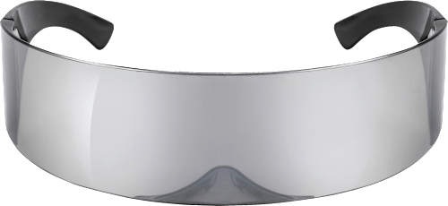 Futuristische Party-Brille, Monoshield SUNDANCE