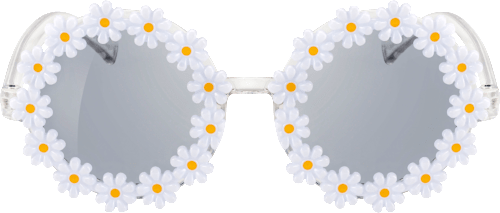 Party-Brille mit Gänseblümchen-Rahmen SUNDANCE