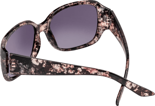 Sonnenbrille Erwachsene schwarz mit gemustertem Rahmen SUNDANCE