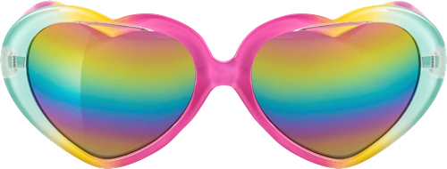 Sonnenbrille Kids in Herzform mit regenbogenfarbenen Scheiben SUNDANCE