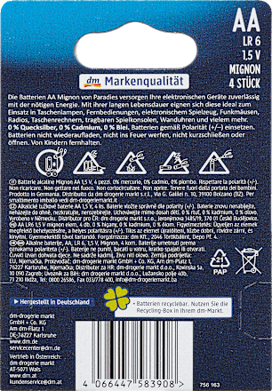 Batterien AA Power Alkaline Paradies