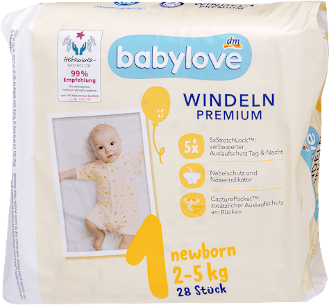 Pelenka újszülött babáknak, 2-5 kg babylove