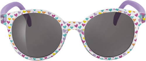 Sonnenbrille Kids mit buntem Herzchen Design SUNDANCE