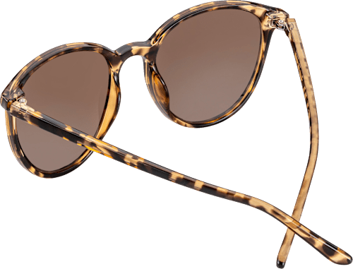 Sonnenbrille Erwachsene mit Demi-Muster und braun getönten Scheiben SUNDANCE