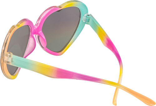 Sonnenbrille Kids in Herzform mit regenbogenfarbenen Scheiben SUNDANCE