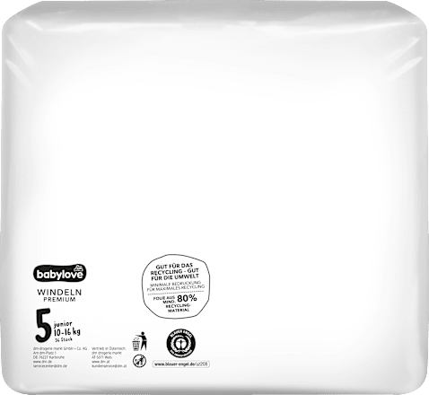 JUMBOPACK Premium pelene junior, veličina 5 (10-16 kg), 2x36kom babylove