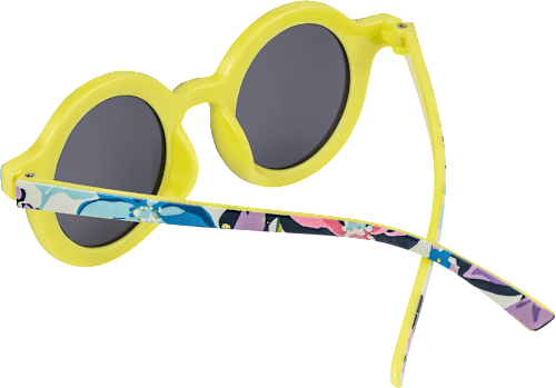Sonnenbrille Junior gelb mit Blumen SUNDANCE
