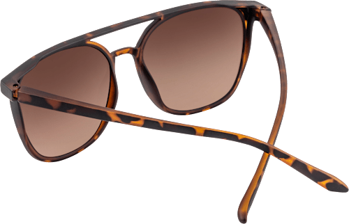 Sonnenbrille Erwachsene Demi-Muster mit braun getönten Scheiben SUNDANCE