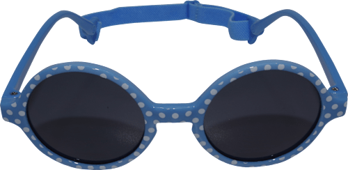Sonnenbrille Kids blau gepunktet mit Kopfband SUNDANCE