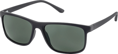 Sonnenbrille Erwachsene schwarz mit eckigen Scheiben SUNDANCE