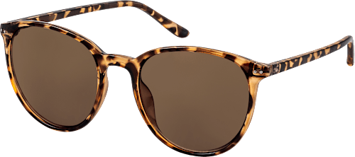 Sonnenbrille Erwachsene mit Demi-Muster und braun getönten Scheiben SUNDANCE