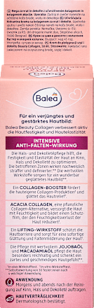 Pflegecreme Hals und Dekolleté Beauty Collagen Balea