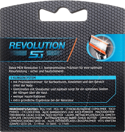 Lame de ras rezerve Revolution 5.1  Balea MEN