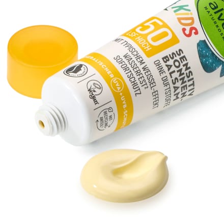 KIDS SENSITIV balzam za zaštitu od sunca, SPF 50, putna ambalaža alverde NATURKOSMETIK