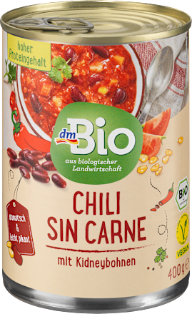 Danie jednogarnkowe, chili sin carne, wegańskie dmBio