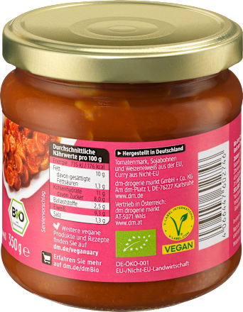 Veganuary Curry Wurst dmBio