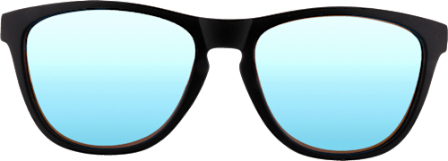 Sonnenbrille Kids schwarz mit blauen Scheiben SUNDANCE