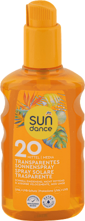 Transparentni sprej za zaštitu od sunca, SPF 20 SUNDANCE