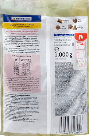 Trockenfutter Katze Knuspermix reich an Geflügel Dein Bestes