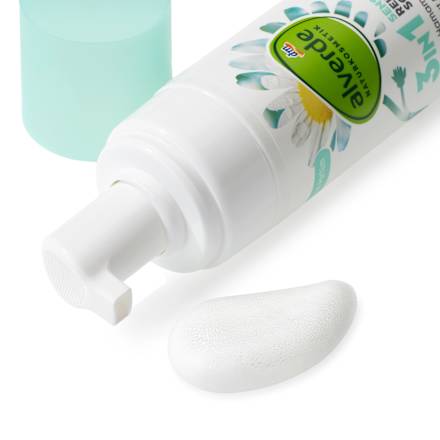 Schiuma detergente per pelli sensibili 3in1 alverde