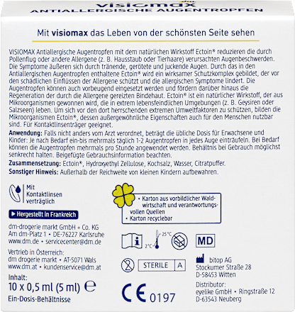 Antiallergische Augentropfen VISIOMAX