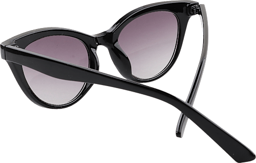 Sonnenbrille Erwachsene schwarz Cat-Eye Form mit leicht getönten Scheiben SUNDANCE