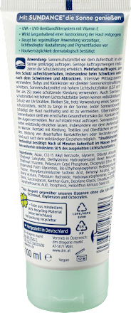 Sonnencreme sensitiv LSF 30 SUNDANCE