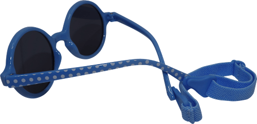 Sonnenbrille Kids blau gepunktet mit Kopfband SUNDANCE