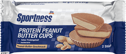 Mlečna beljakovinska čokolada s polnilom iz arašidovega masla Sportness